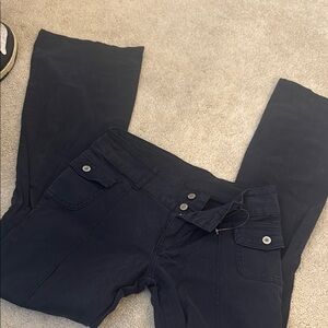 Women's Navy Bootcut Low Rise Brandy Melville  Jeans